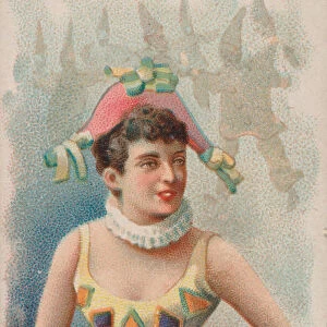 Carnival at Nice, France, from the Holidays series (N80) for Duke brand cigarettes, 1890