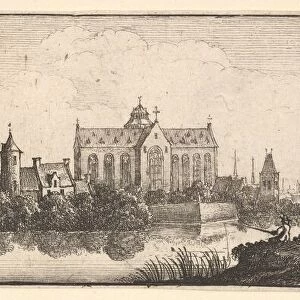 The church by the water, 1625-77. Creator: Wenceslaus Hollar