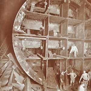 Construction of the Rotherhithe Tunnel, Bermondsey, London, November 1906
