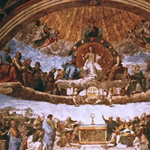 The Disputation on the Holy Sacrament, 1508-1509. Artist: Raphael
