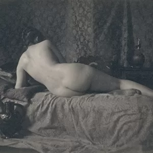 [Female Nude from the Back], 1870s. Creator: Unknown