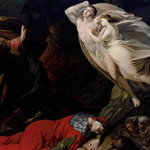 Francesca da Rimini in Dantes Hell, 1810. Creator: Monti, Nicola (1780-1864)