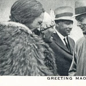 Greeting Maori Guides, 1927 (1937)