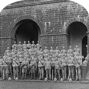 H Company, Royal Warwickshire Regiment, Belgaum, India, 1900s. Artist: Underwood & Underwood