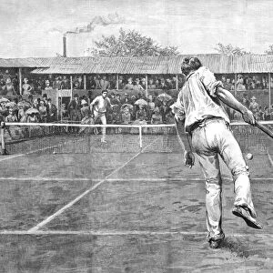 The Lawn Tennis Championship Match at Wimbledon, 1888. Creator: Arthur Hopkins
