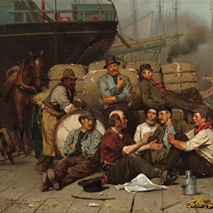 The Longshoremens Noon, 1879. Creator: John George Brown