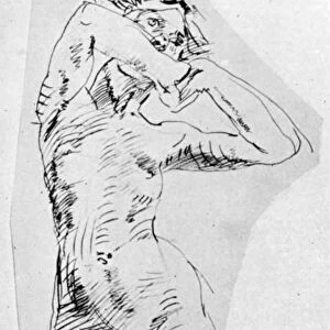 Standing figure of a girl, 1926. Artist: Frances Jennings