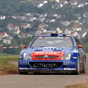 FIA World Rally Championship: Rally leader Sebastien Loeb, Citroen Xsara WRC, on Stage 9