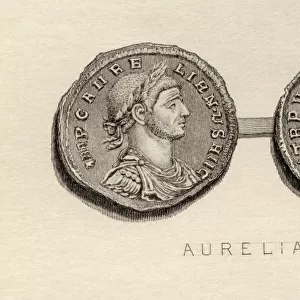 Coin From The Era Of Aurelian, Lucius Domitius Aurelianus, A. D. 214 / 215- 275. Roman Emperor