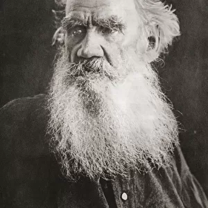 Count Lev Nikolayevich Tolstoy, 1828 - 1910, aka Leo Tolstoy. Russian writer. After a contemporary print