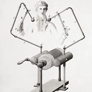 Early 19th century experiment with electricity on the human body. From The Cyclopaedia or Universal Dictionary of Arts, Sciences and Literature by Abraham Rees, published London 1820