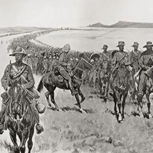 General Piet Cronjes Force On Their March South During The Second Boer War. From The Book South Africa And The Transvaal War By Louis Creswicke, Published 1900