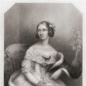Jenny Lind, full name Johanna Maria Lind, 1820 - 1887. Swedish opera singer, known as the Swedish Nightingale, who was a sensation throughout Europe and the United States. From a 19th century engraving by W. C. Wrankmore after a work by P. O. Wagner