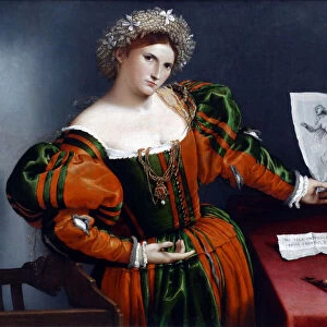 Portrait of a Woman inspired by Lucretia by Lorenzo Lotto, 16th century