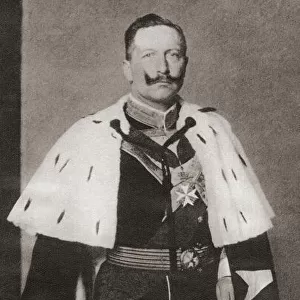 Wilhelm II, 1859 -1941. Last German Emperor (Kaiser) and King of Prussia. From These Tremendous Years, published 1938