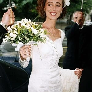 Antonia De Sancha Actress On Her Wedding Day