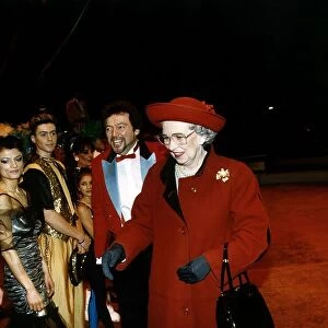 Elizabeth Richards Actress and Queen lookalike with tv presenter Jeremy Beadle