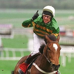 Istabraq with Charlie Swan wins the 1998 Champion Hurdle at Cheltenham 17th March 1998