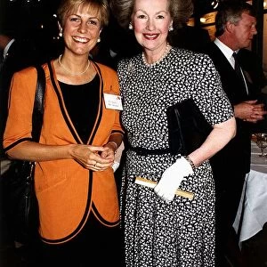 Lady Raine Spencer Step Mother To The Princess Of WalesWith TV Presenter Jill Dando
