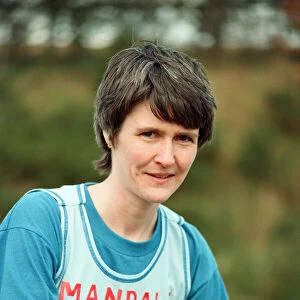 Long distance runner Sharon Gayter. Member of Mandale Harriers Sharon Gayter is aiming