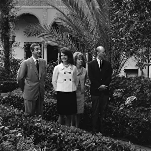 Luis Martinez de Irujo, Jacqueline Kennedy, the Duchess of Alba and an unidentified man