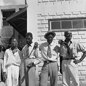 Members of the British Empire Citizensand WorkersHome Rule Party seen here in Port O