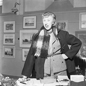 Mrs Vera Williams member of the St Ives Society of Artists. 15th February 1954