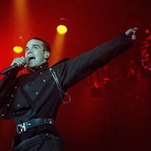 Robbie Williams Take That on stage in Glasgow 1994