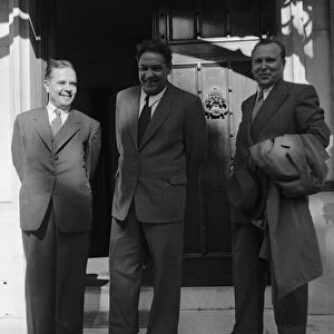 Suez Crisis 1956 L - R Mr Malik, Dimitri Shepilov