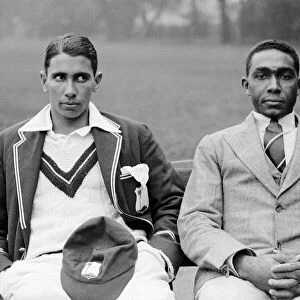 West Indian cricketers Ivan Barrow and Oscar Da Costa