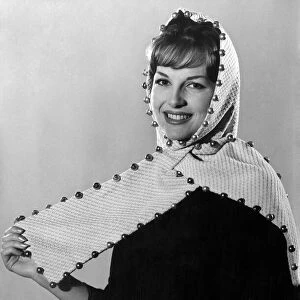 Woman wearing headscarf February 1960 P009004