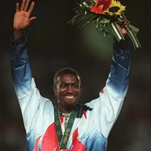 Allen Johnson, 110 metre hurdles winner, Atlanta Olympics