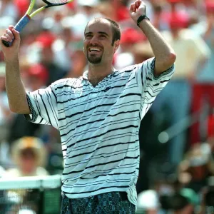Andre Agassi Print, Tennis, 10 April 1995 Andre Agassi Print, Tennis, 10 April 1995