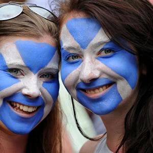 Andy Murray Fans With Painted Faces