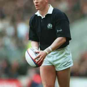Craig Chalmers Print, Rugby Union Photograph Craig Chalmers Print, Rugby Union Photograph