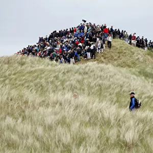 Golf Fans On Higher Ground