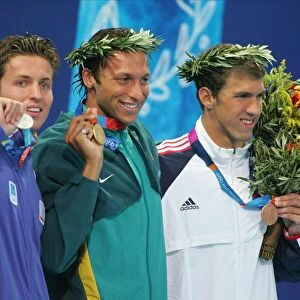 Ian Thorpe, Pieter Van Den Hoogenband & Michael Phelps I
