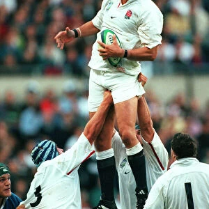 Martin Johnson In Line-Out