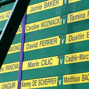 Order Of Play Schedule Board Order Of Play Schedule Board