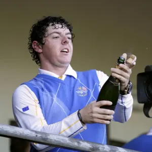 Rory Mcilroy With Champagne Rory Mcilroy With Champagne