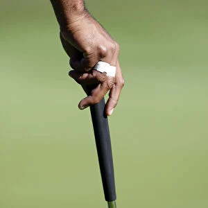 Tiger Woods Taped Fingers