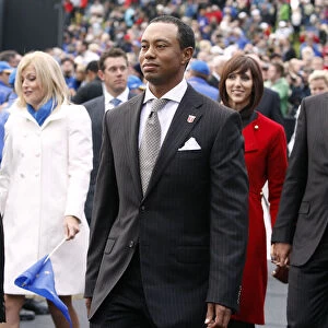 Tiger Woods Walks Alone