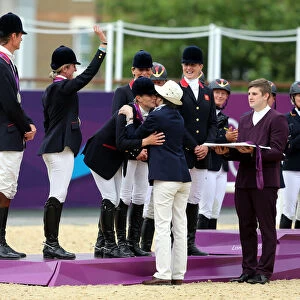Zara Phillips Receives Her Medal From Her Mother, The Prince