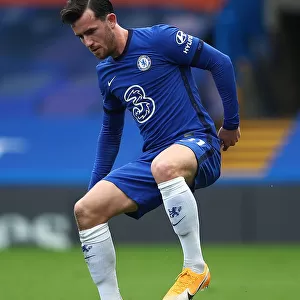 Chelsea vs Crystal Palace: Ben Chilwell in Action at Empty Stamford Bridge, Premier League, October 2020