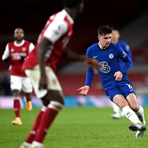 Mason Mount in Action: Arsenal vs. Chelsea, Premier League, London, 2020
