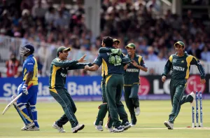 Wicket Prints: Abdul Razzaq Celebrates Wicket