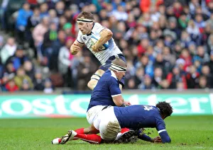 Harinordoquy Prints: Al Kellock Tackled By Harinordoquy