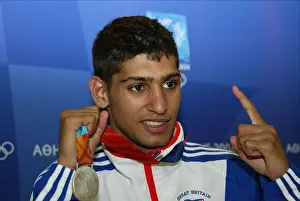Amir Khan With Silver Medal