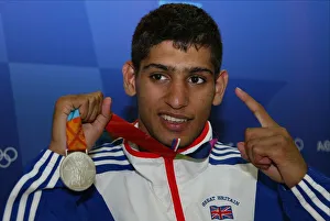 Amir Khan With Silver Medal
