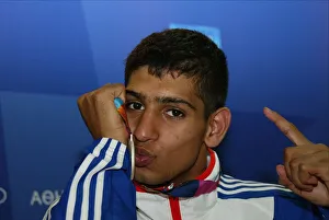 Amir Khan With Silver Medal